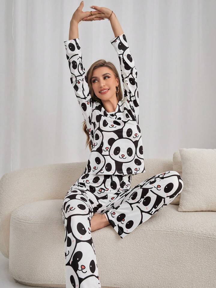 Black & White panda nightwear