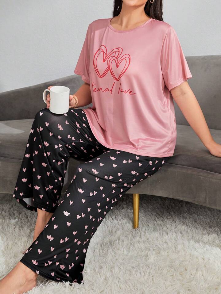 Eternal Love Printed Pj Set
