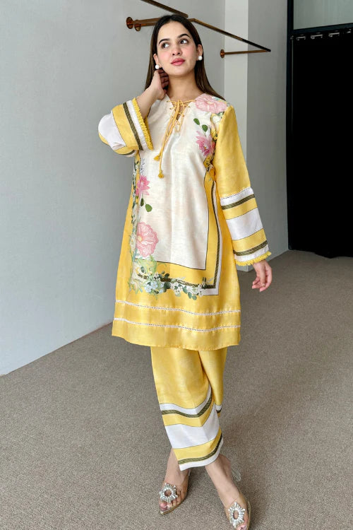 Yellow Mellow Festive Kurta Set