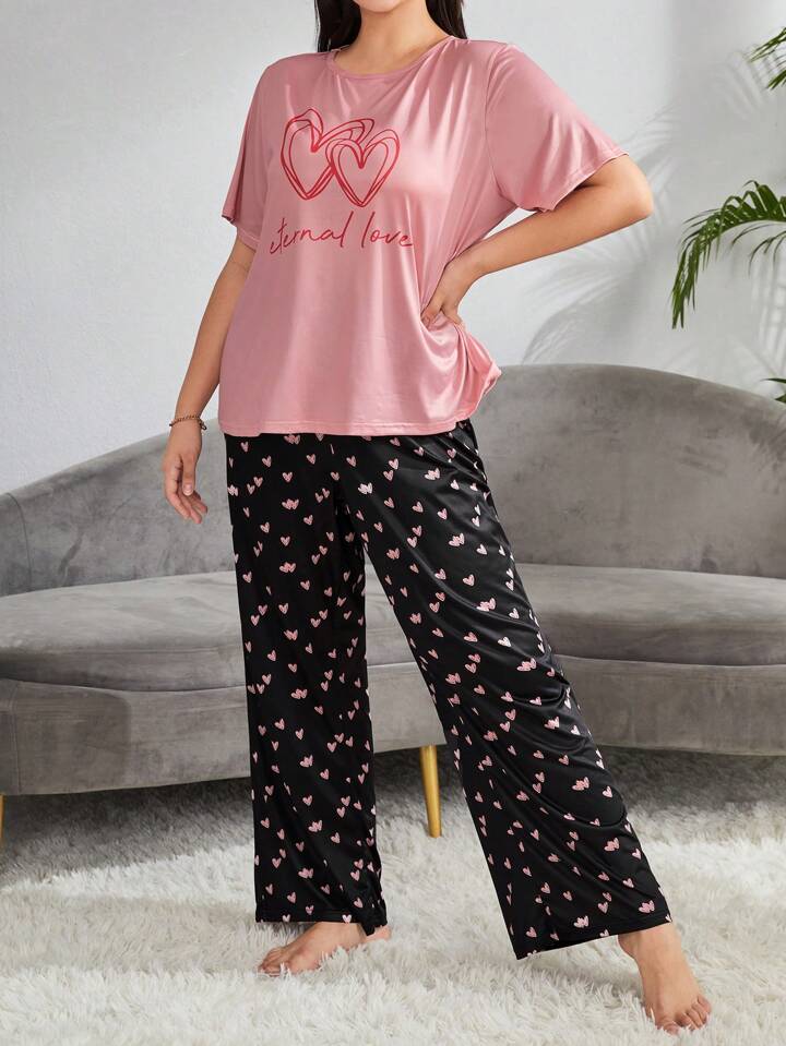 Eternal Love Printed Pj Set
