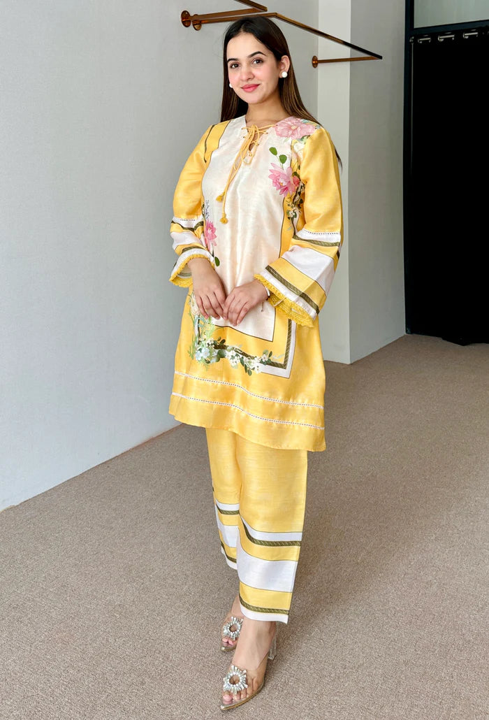 Yellow Mellow Festive Kurta Set